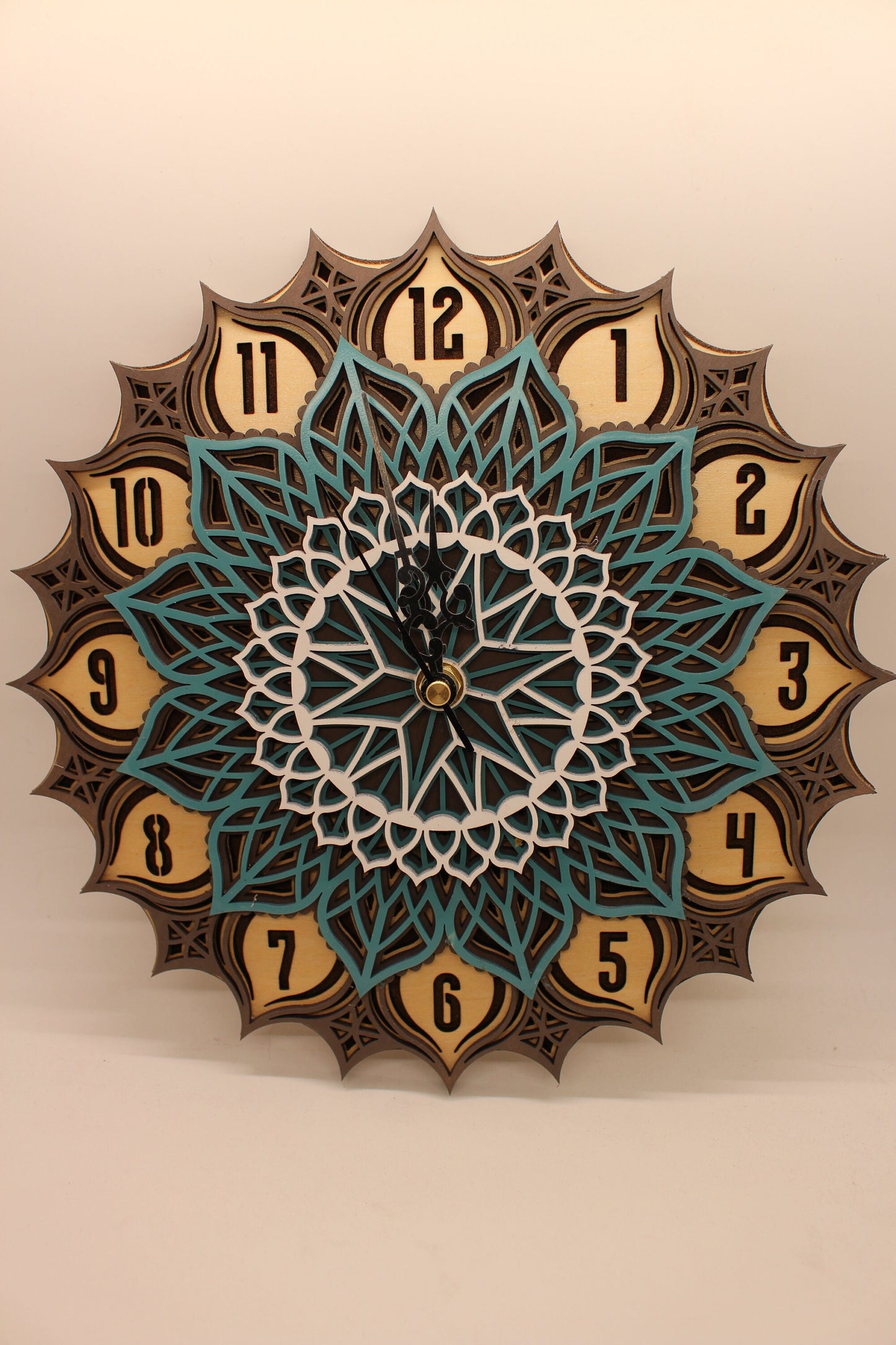 Layered Mandala clock