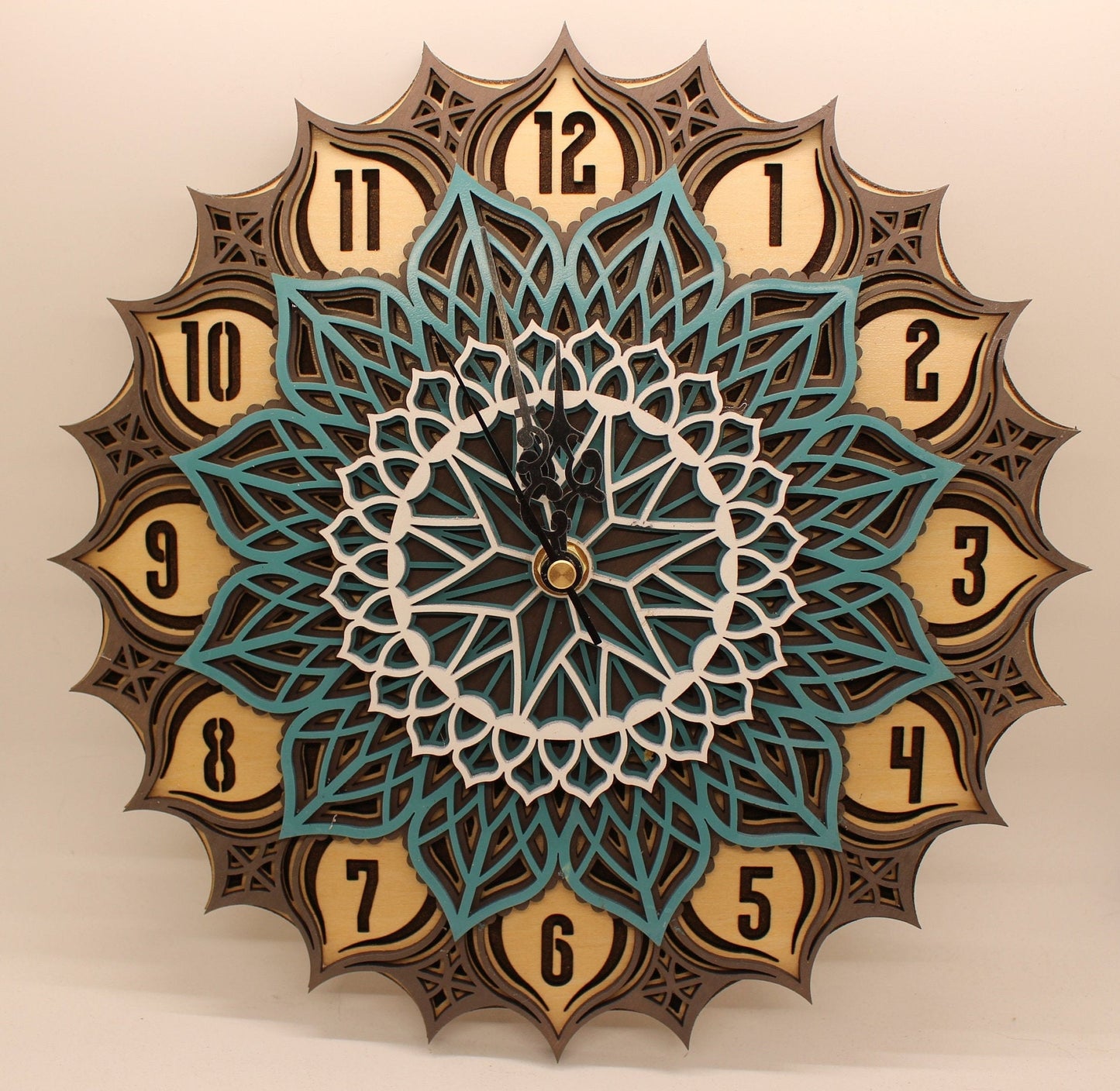 Layered Mandala clock