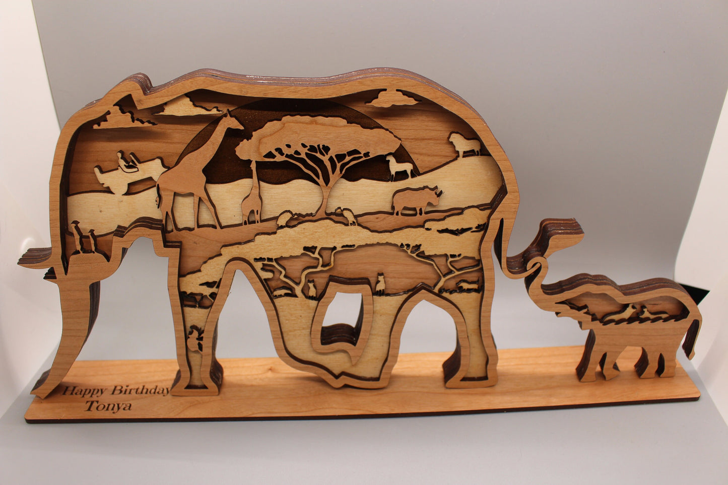 African Elephant mandala art