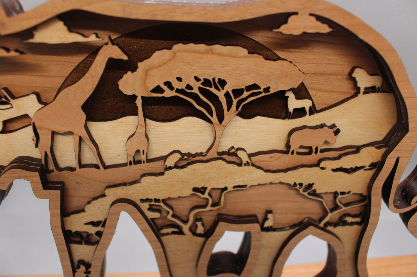 African Elephant mandala art
